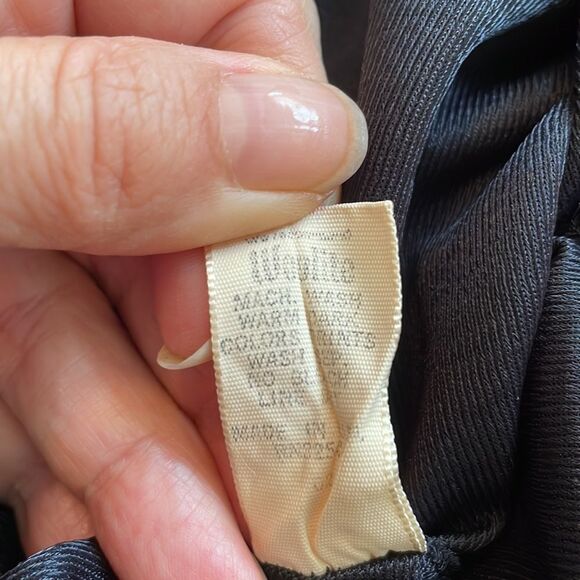 Vtg 70s Formfit Rogers black lace nightgown & robe - Picture 7 of 12